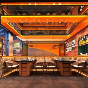 现代烤肉店3D模型下载